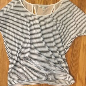 American Eagle Outfitter Navy Blue striped T-shirt